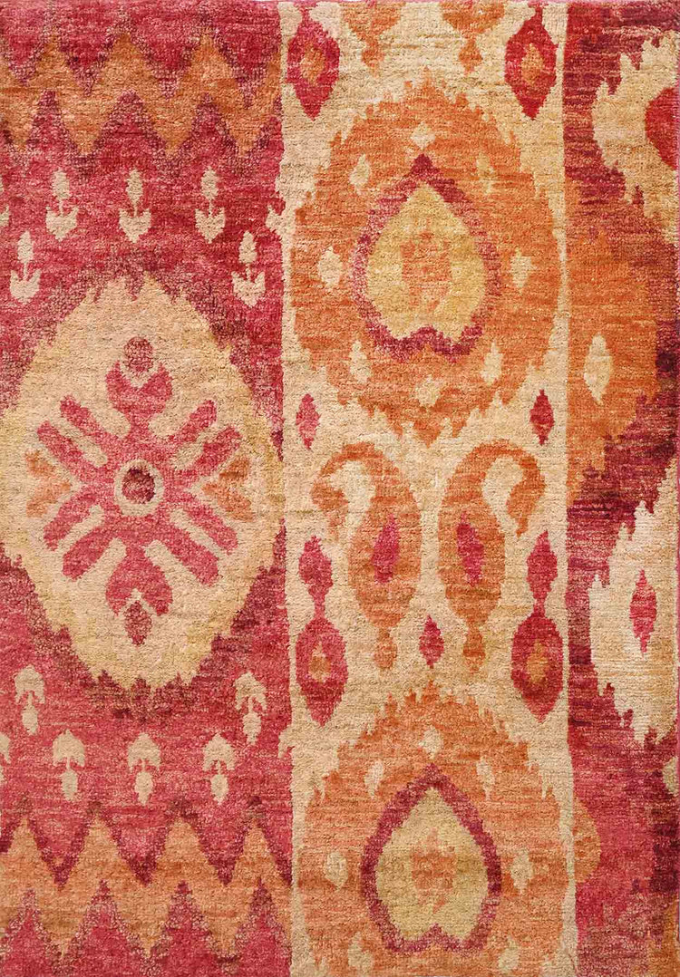 Transitional Hand Knotted Jute Rug - 5x8 ft (RG_00276)