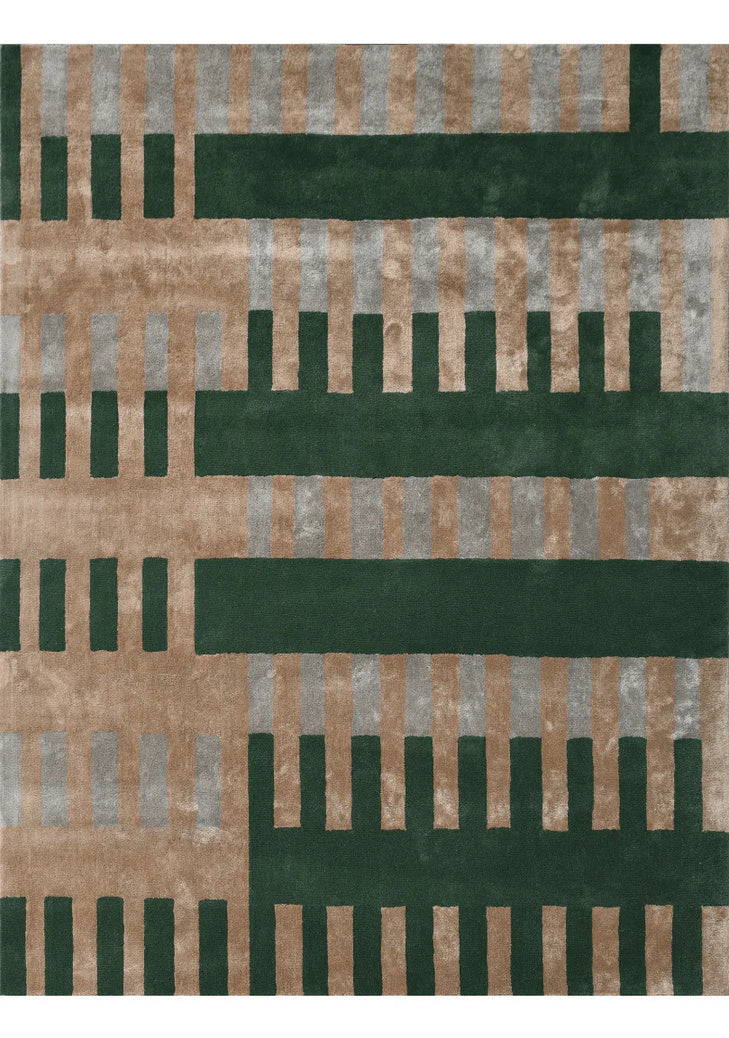 Transitional Hand Tufted Wool & Viscose Rug - 5x8 ft (RG_00281)