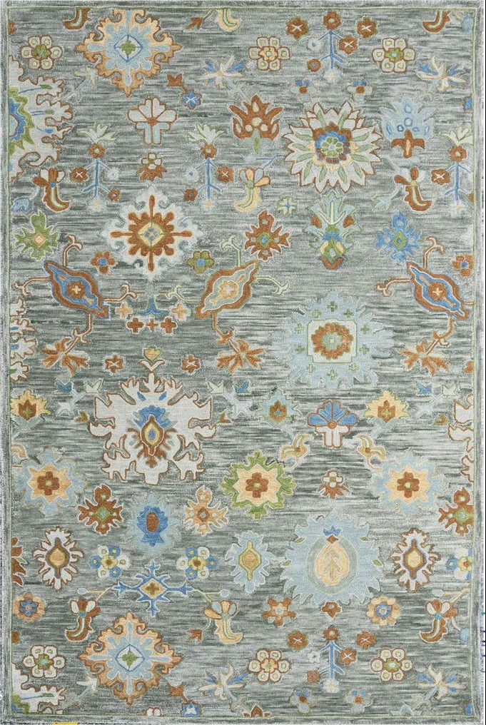 Transitional Hand Tufted Wool Rug - 5x8 ft (RG_00285)