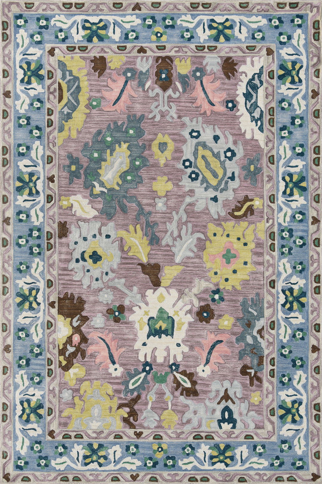 Transitional Hand Tufted Viscose Rug - 5x8 ft (RG_00287)