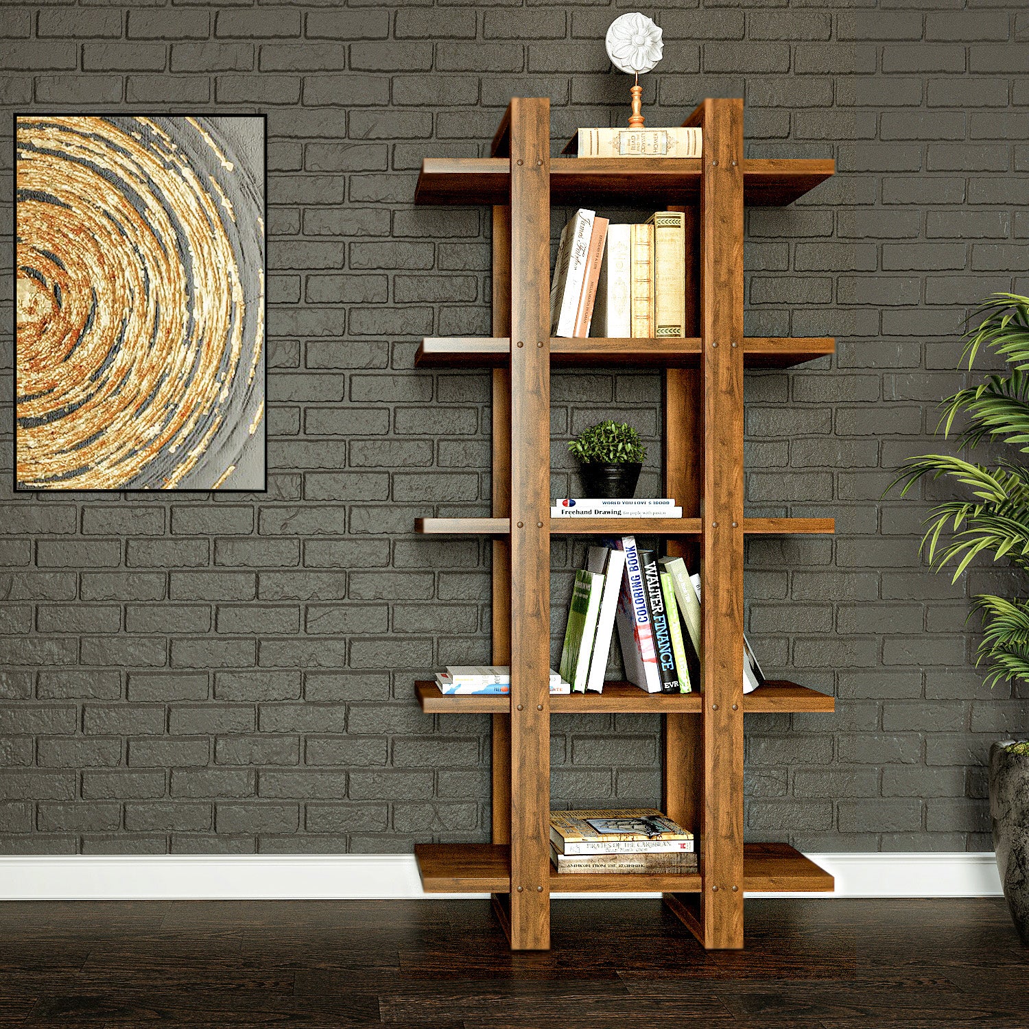 Harmony Shelf/Bookcase - Solid Teak Wood