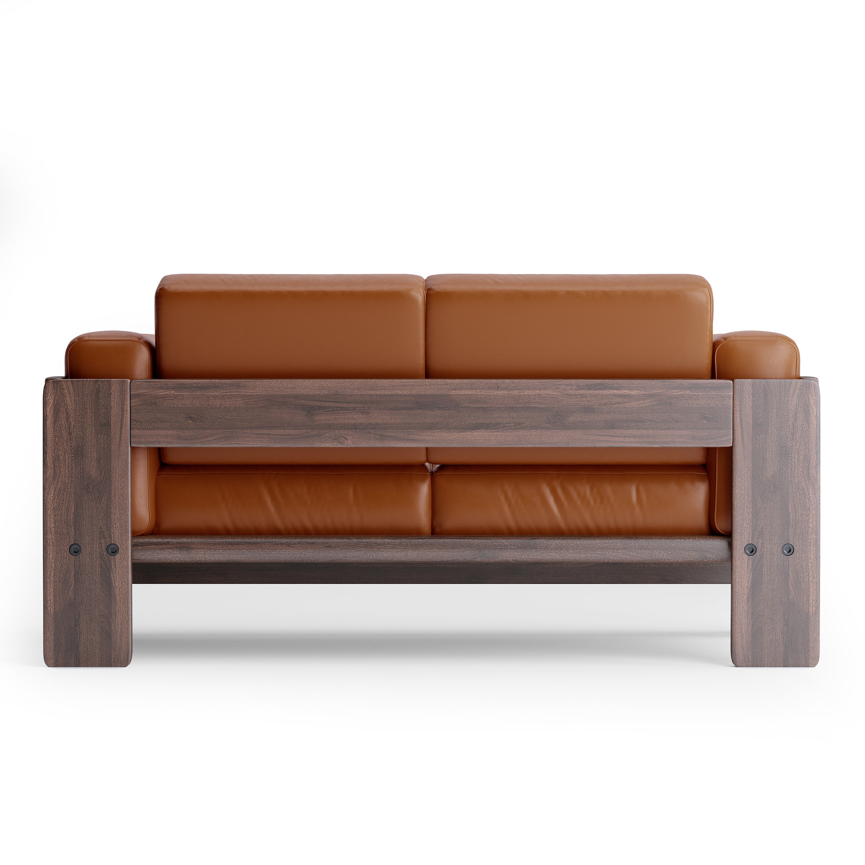 Nordhaven Sofa | 2 Seater | Italian Leather | Solid Teak/Walut/Oak Wood