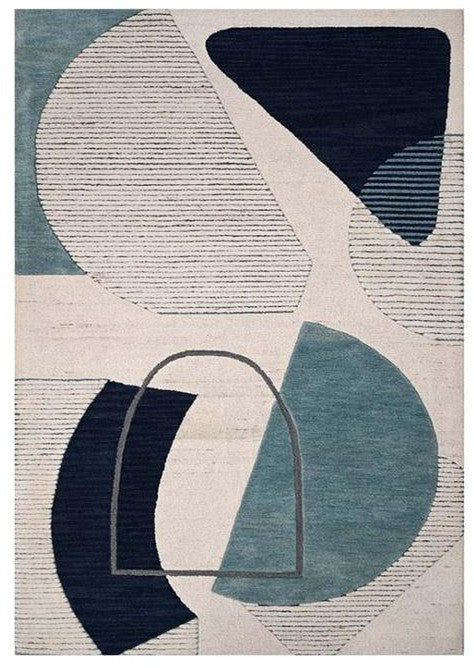 Modern Hand Tufted Wool Rug - 5x8 ft (RG_00337)