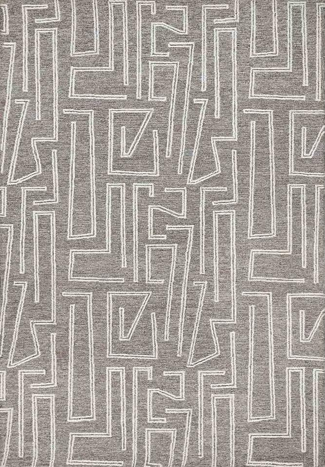 Modern Hand Tufted Wool Rug - 5x8 ft (RG_00343)