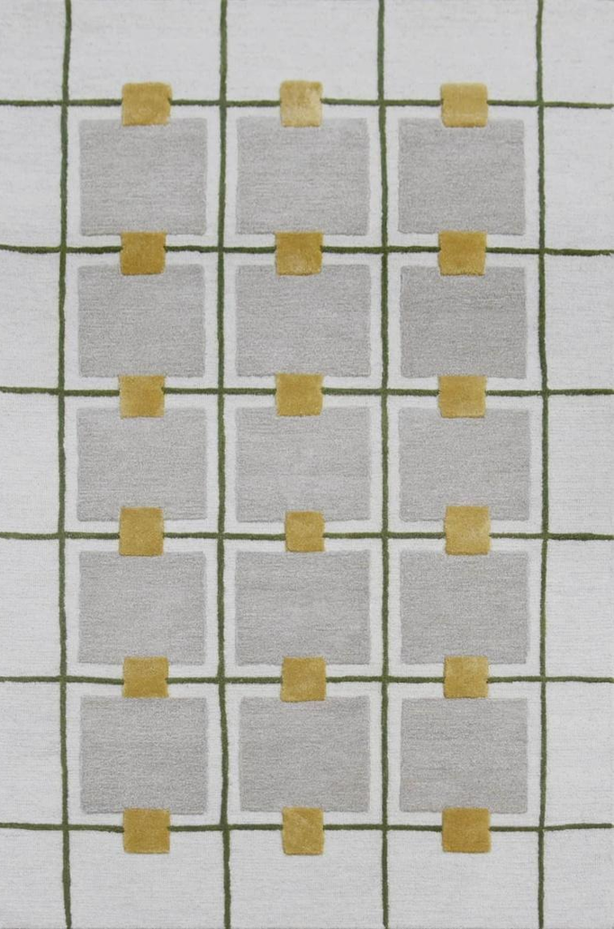 Modern Hand Tufted Wool & Viscose Rug - 5x8 ft (RG_00348)