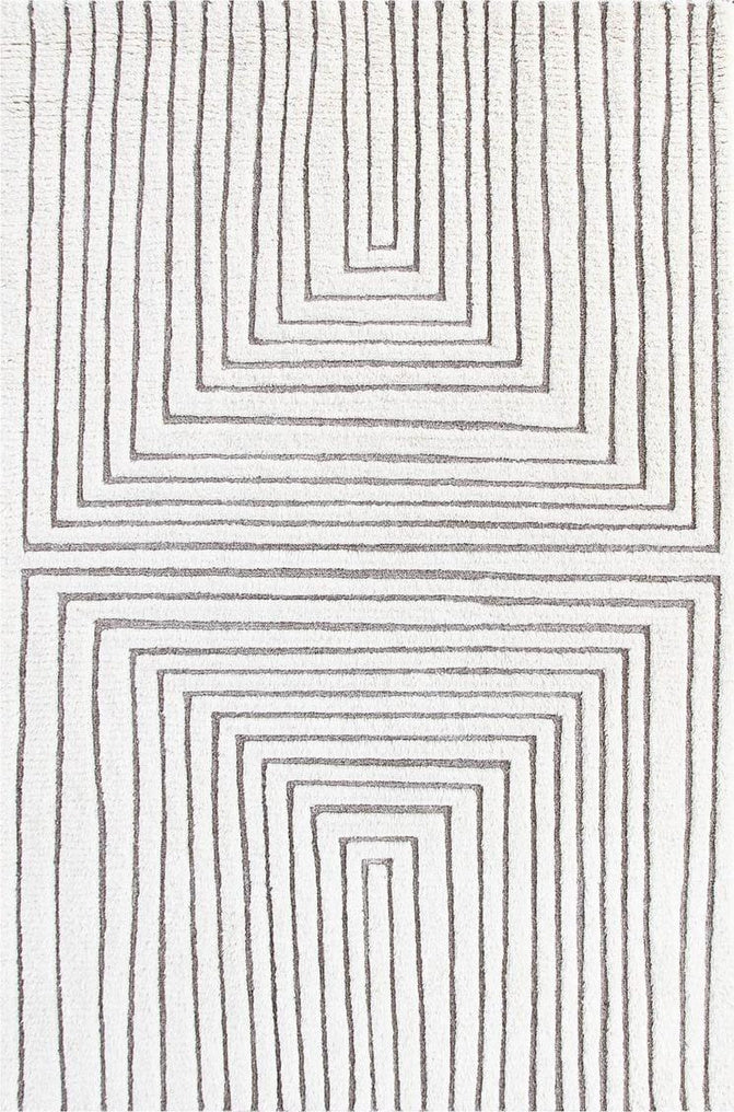 Modern Hand Tufted Wool Rug - 5x8 ft (RG_00361)