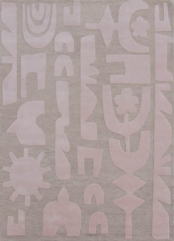 Modern Hand Tufted Wool Rug - 5x8 ft (RG_00364)