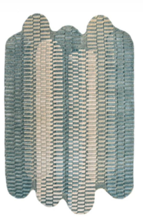 Modern Hand Tufted Wool & Viscose Rug - 4x6 ft (RG_00379)