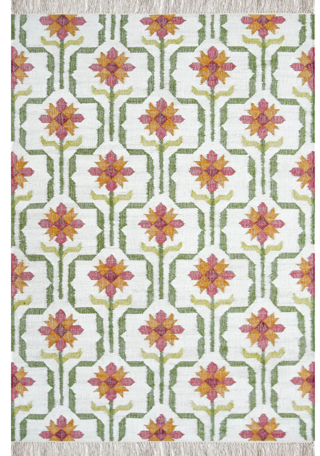 Hand Woven Flatweave Jute Rug - 5x8 ft (RG_00394)