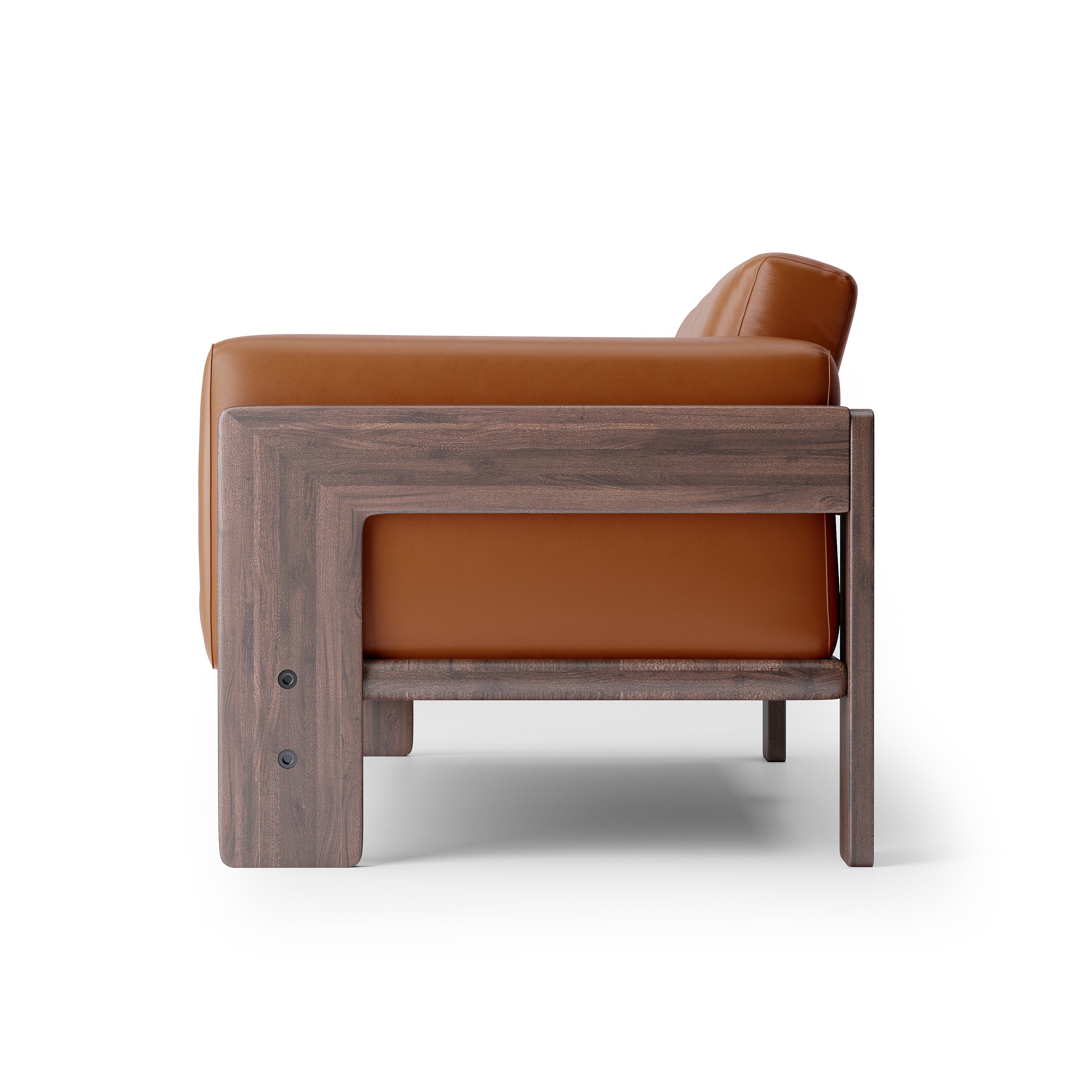 Nordhaven Sofa | 3 Seater | Italian Leather | Solid Teak/Walnut/Oak Wood