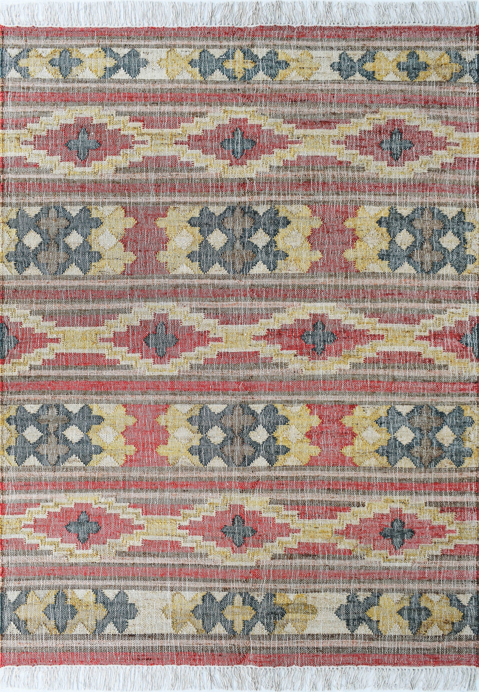 Hand Woven Flatweave Jute Rug - 5x8 ft (RG_00418)