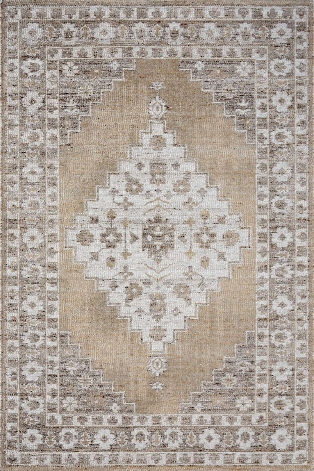 Hand Woven Wool + Jute + PET Rug - 5x8 ft (RG_00431)