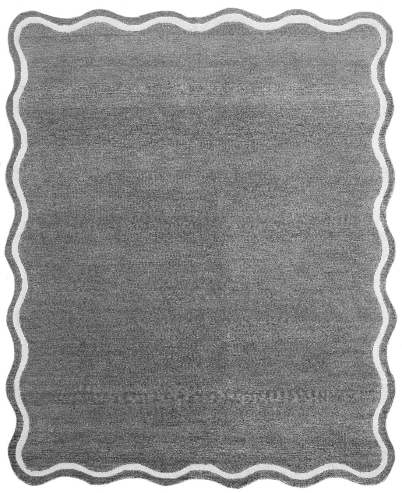 Shaped Hand Tufted Wool Rug - 8x10 ft (RG_00447)