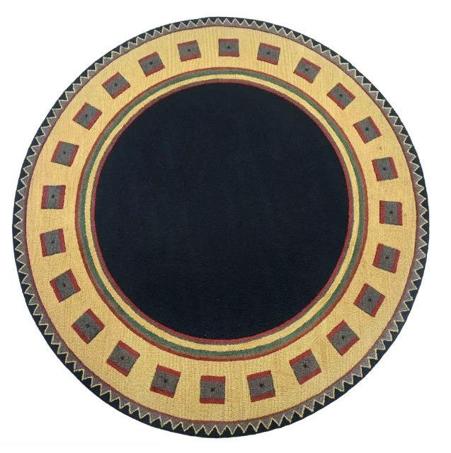 Round Hand Tufted Wool Rug - 8.10ftdia ft (RG_00456)
