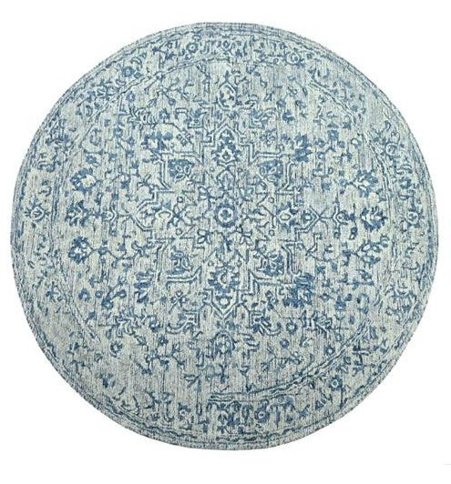 Round Hand Tufted Wool Rug - 7.6*7.6 ft (RG_00460)