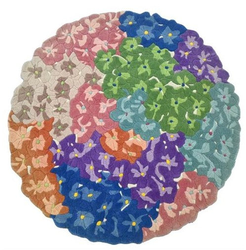 Round Hand Tufted Wool Rug - 5x5 ft (RG_00465)