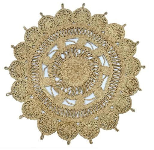 Round Braided Jute Rug - 3x3 ft (RG_00468)