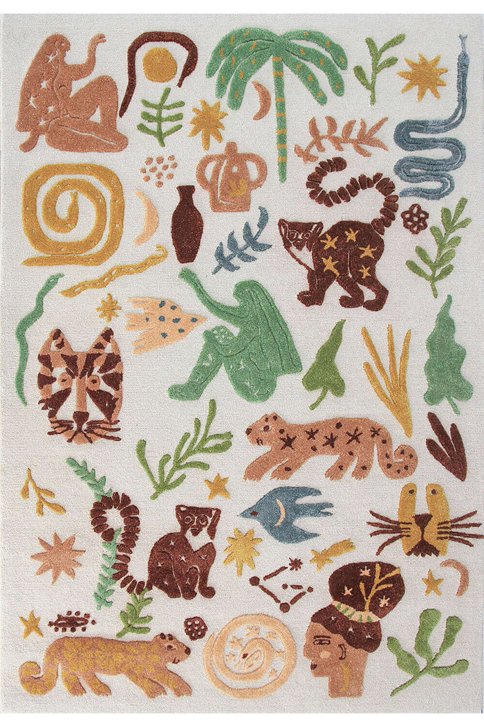 Kids Rugs Hand Tufted Wool Rug - 5x8 ft (RG_00486)
