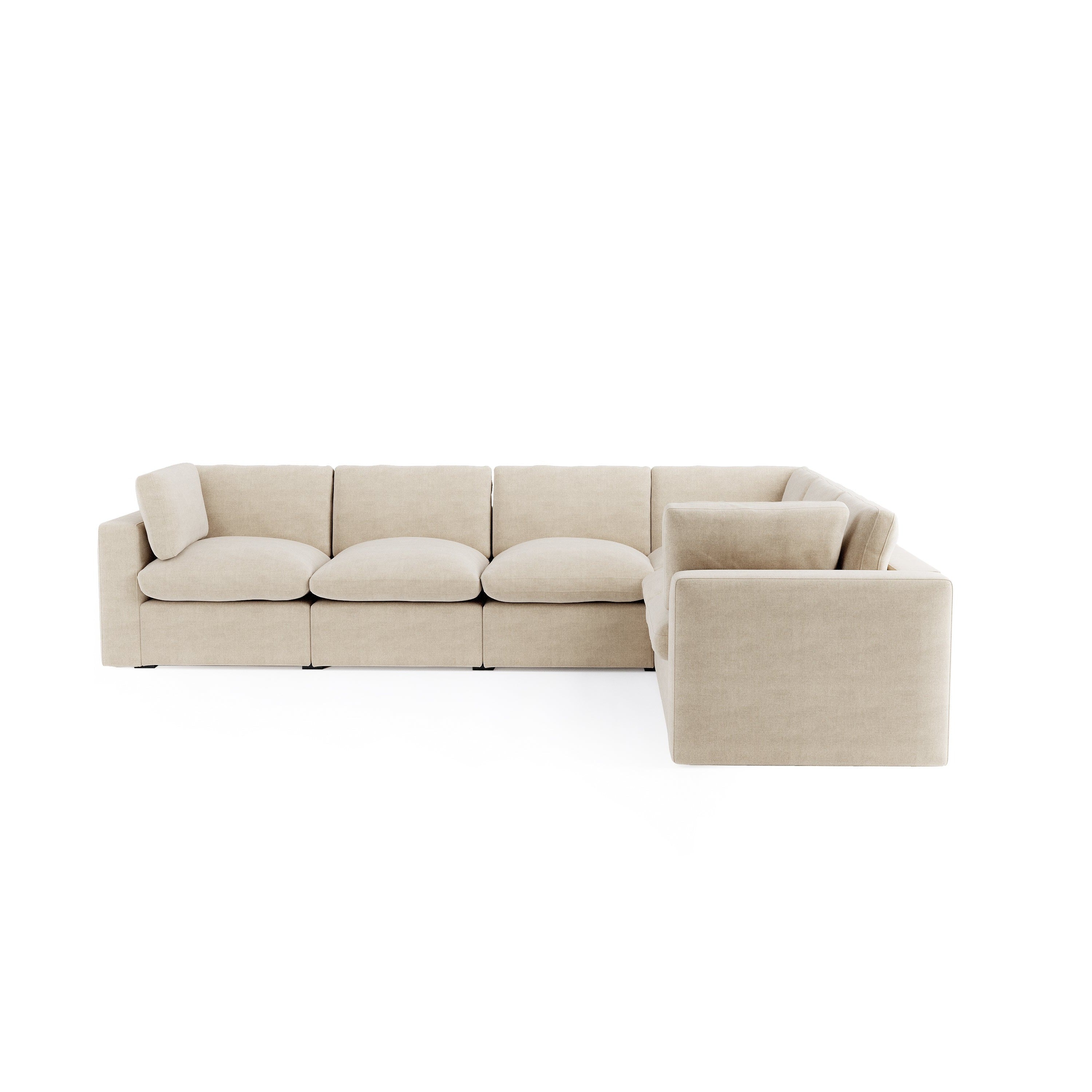 cream left-sectional