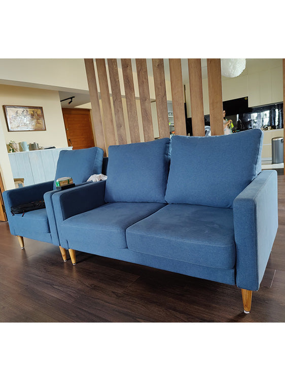 lore sofa, 2 seater sofa, blue sofa, pelican essentials, sofa online , sofa set