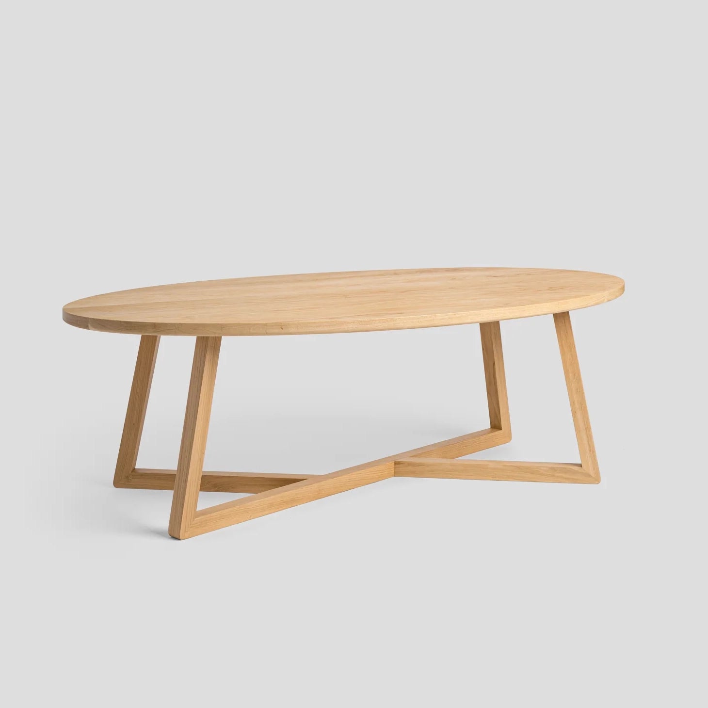 Ellipse Coffee Table - Solid Walnut/Teak/Oak Wood