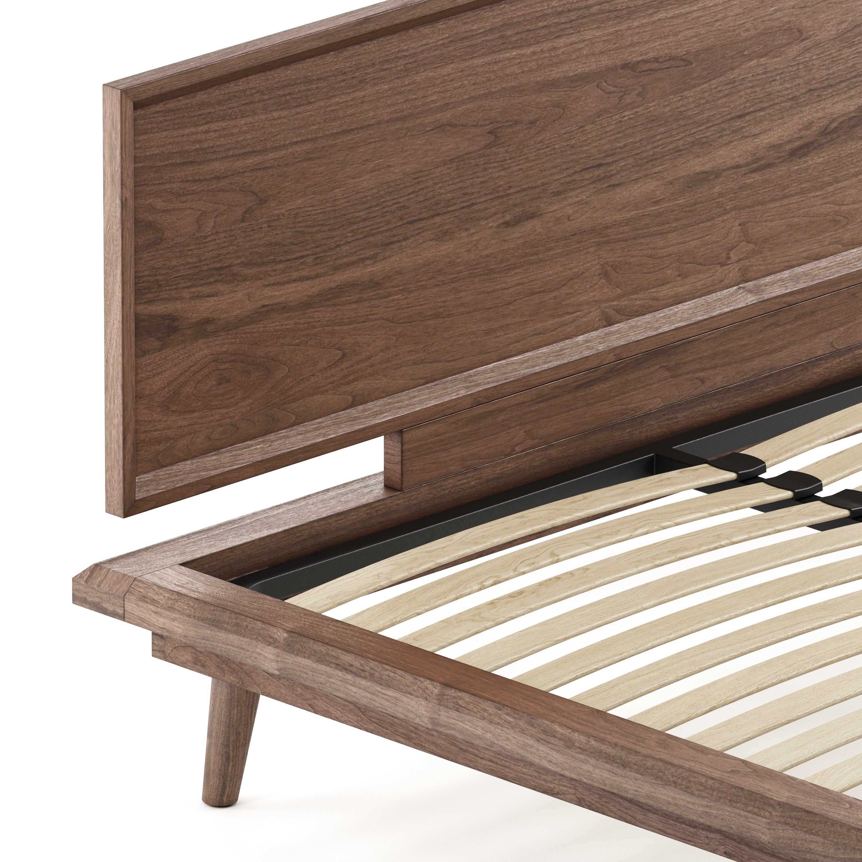 Bon Bed - Solid Teak/Walnut/Oak Wood (King)