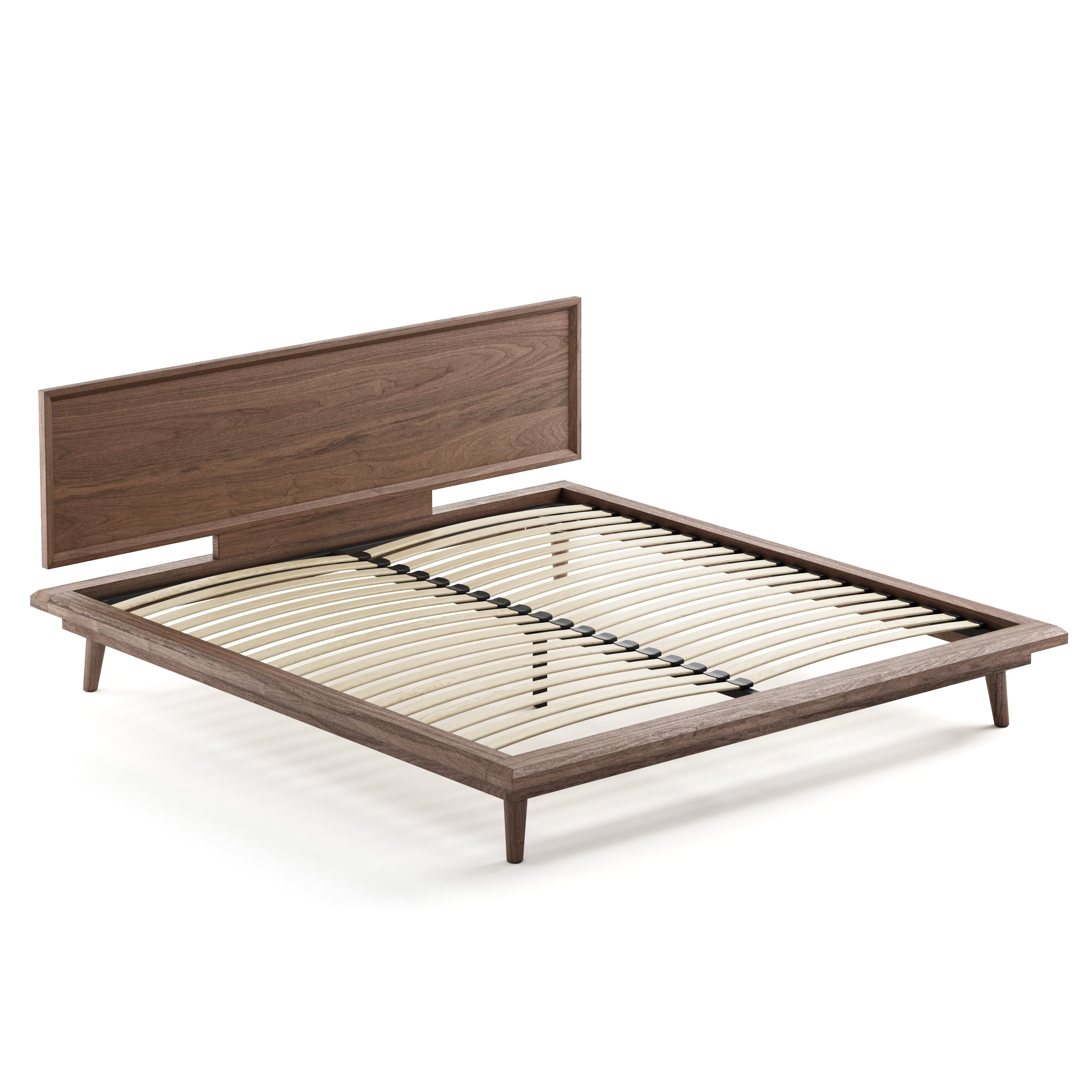 Bon Bed - Solid Teak/Walnut/Oak Wood (King)