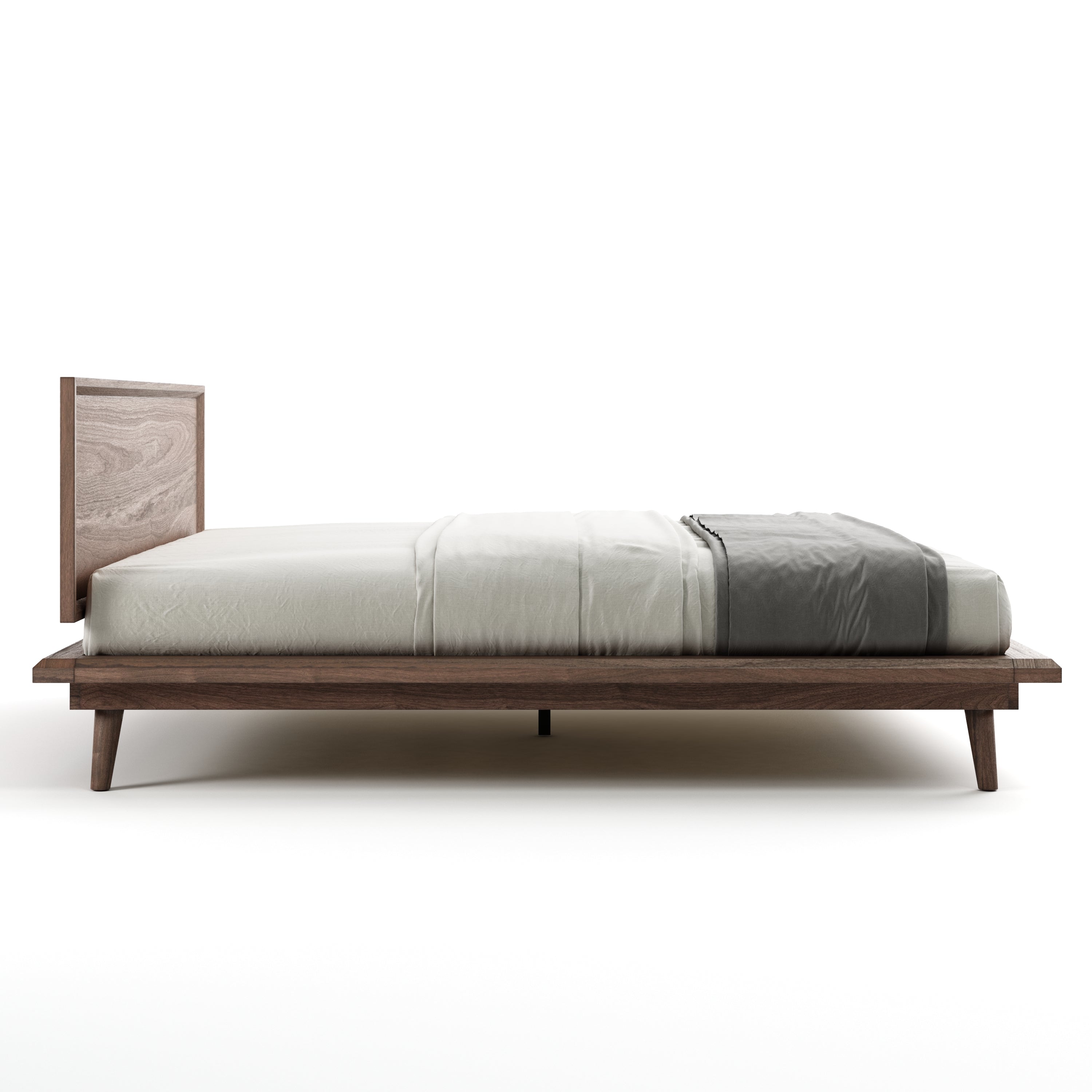 Bon Bed - Solid Teak/Walnut/Oak Wood (King)