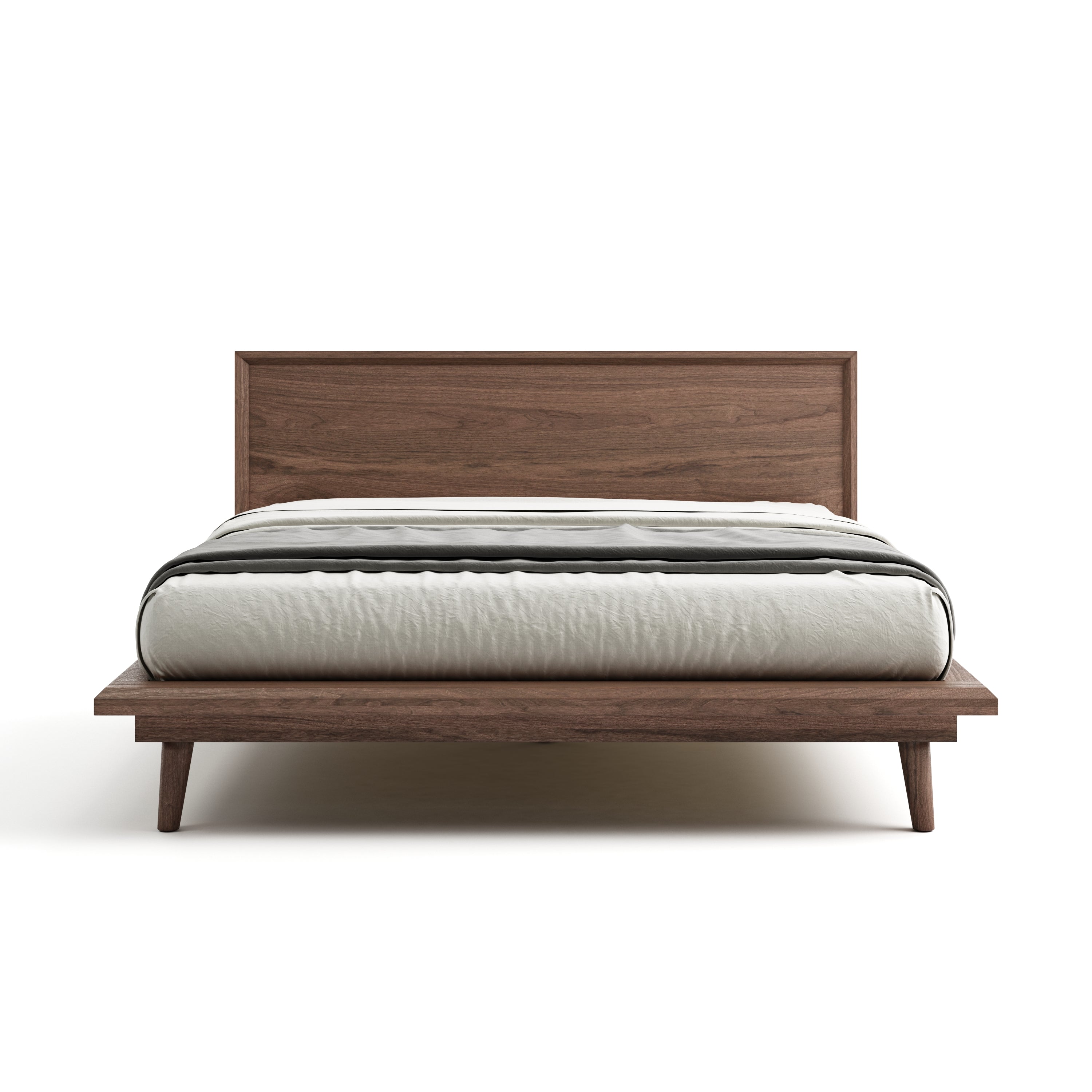 Bon Bed - Solid Teak/Walnut/Oak Wood (Queen)