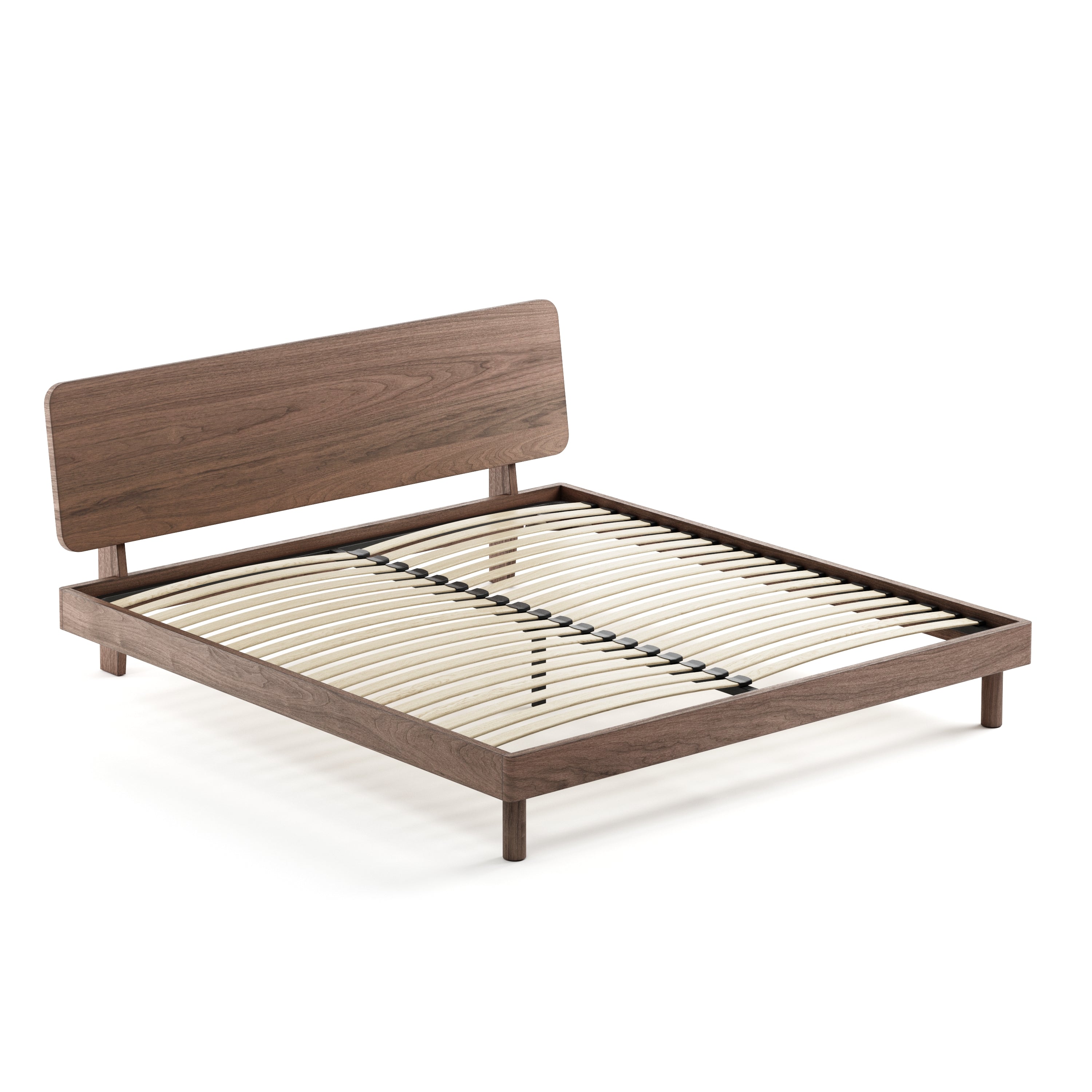 Mowa Bed - Solid Teak/Walnut/Oak Wood (King)