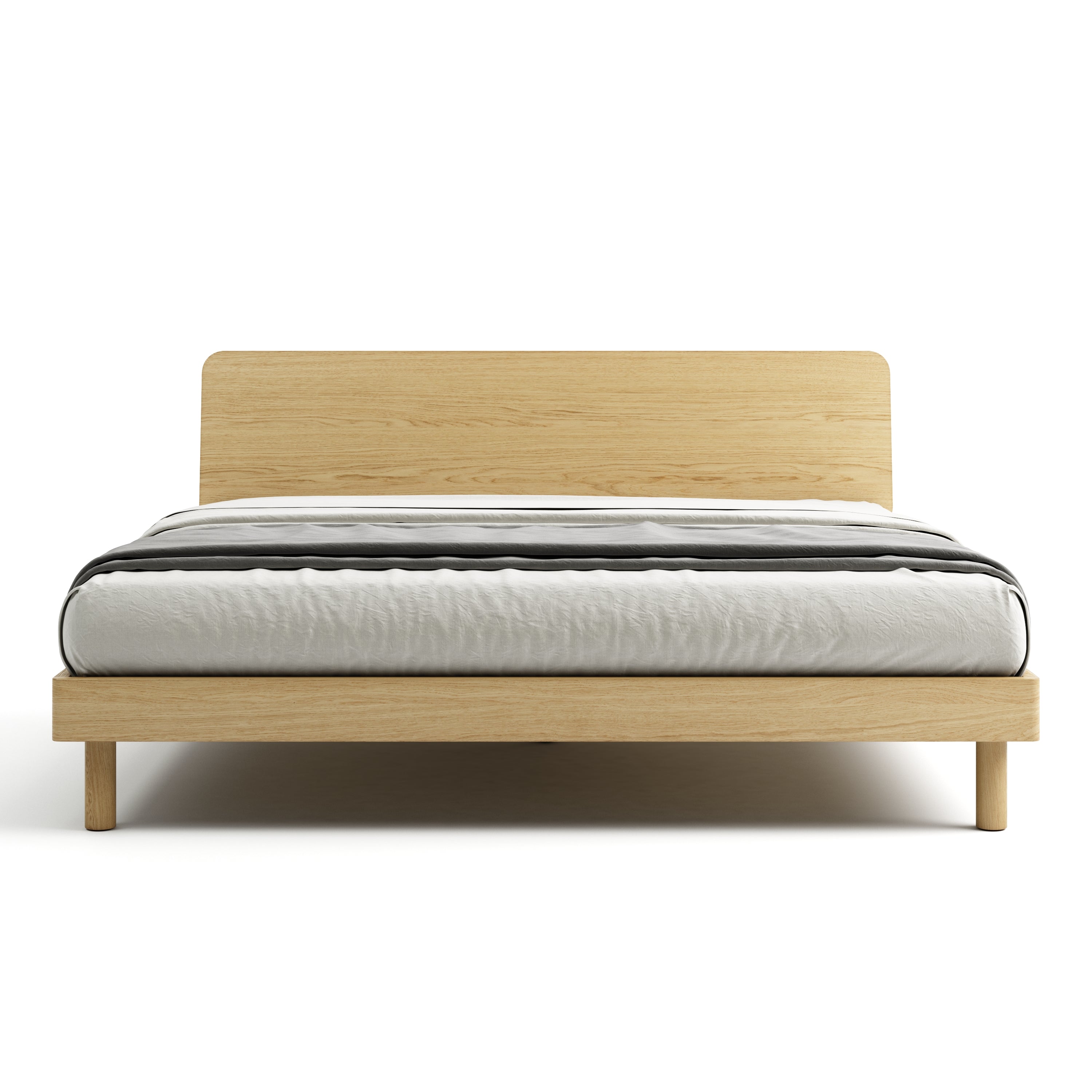 Mowa Bed - Solid Teak/Walnut/Oak Wood (King)