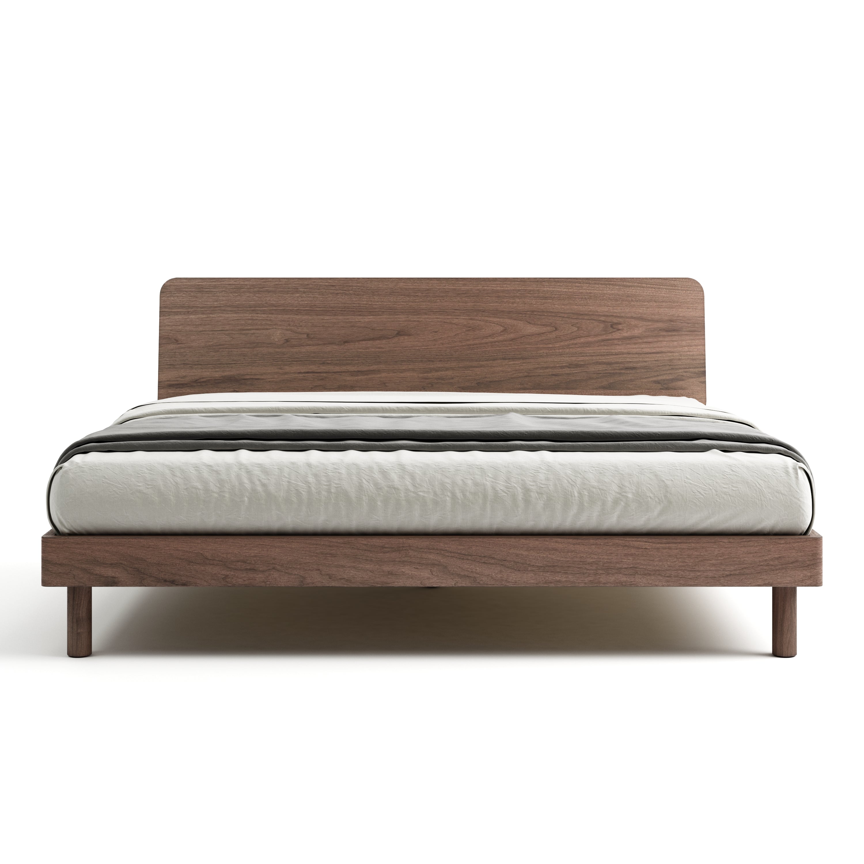 Mowa Bed - Solid Teak/Walnut/Oak Wood (King)