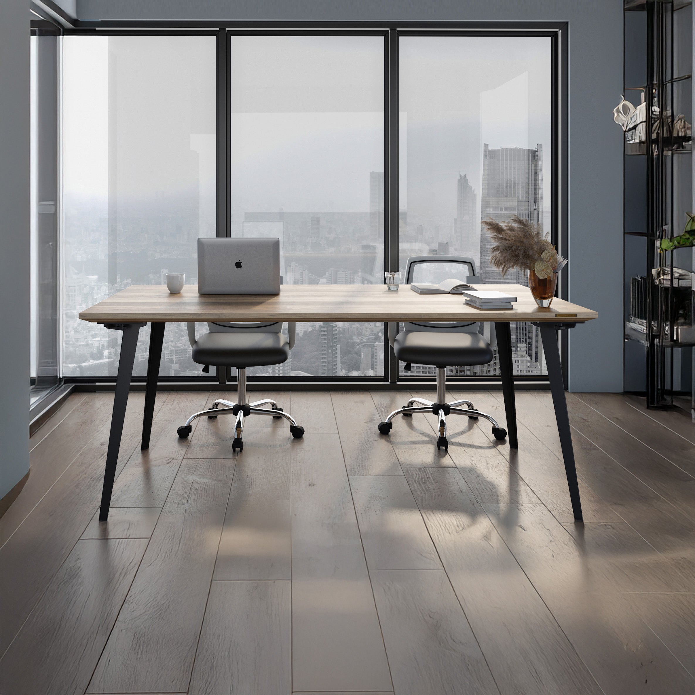 Takeshi Desk Pro (5x2.5 feet) - Solid Teak Study Table