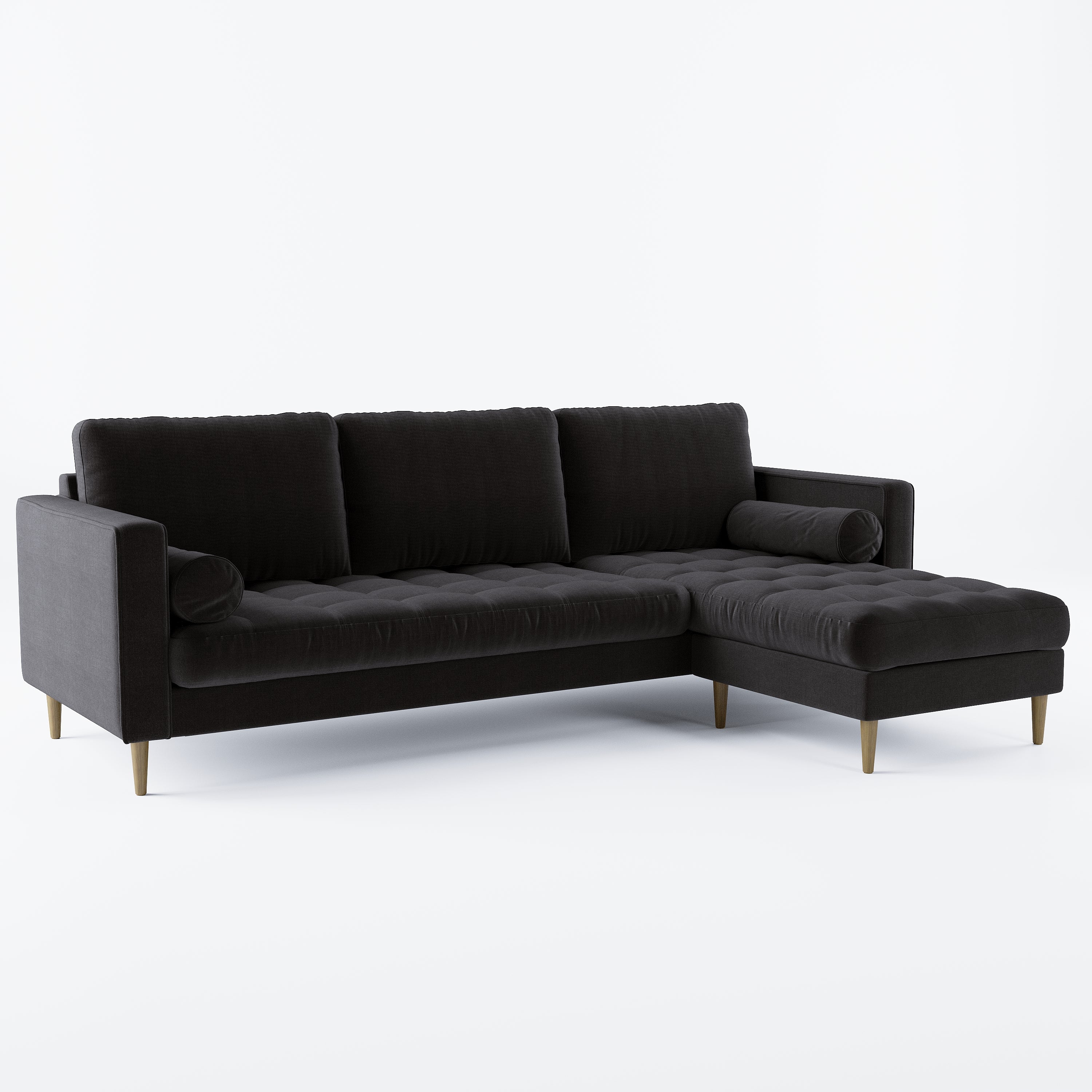 charcoal right-sectional