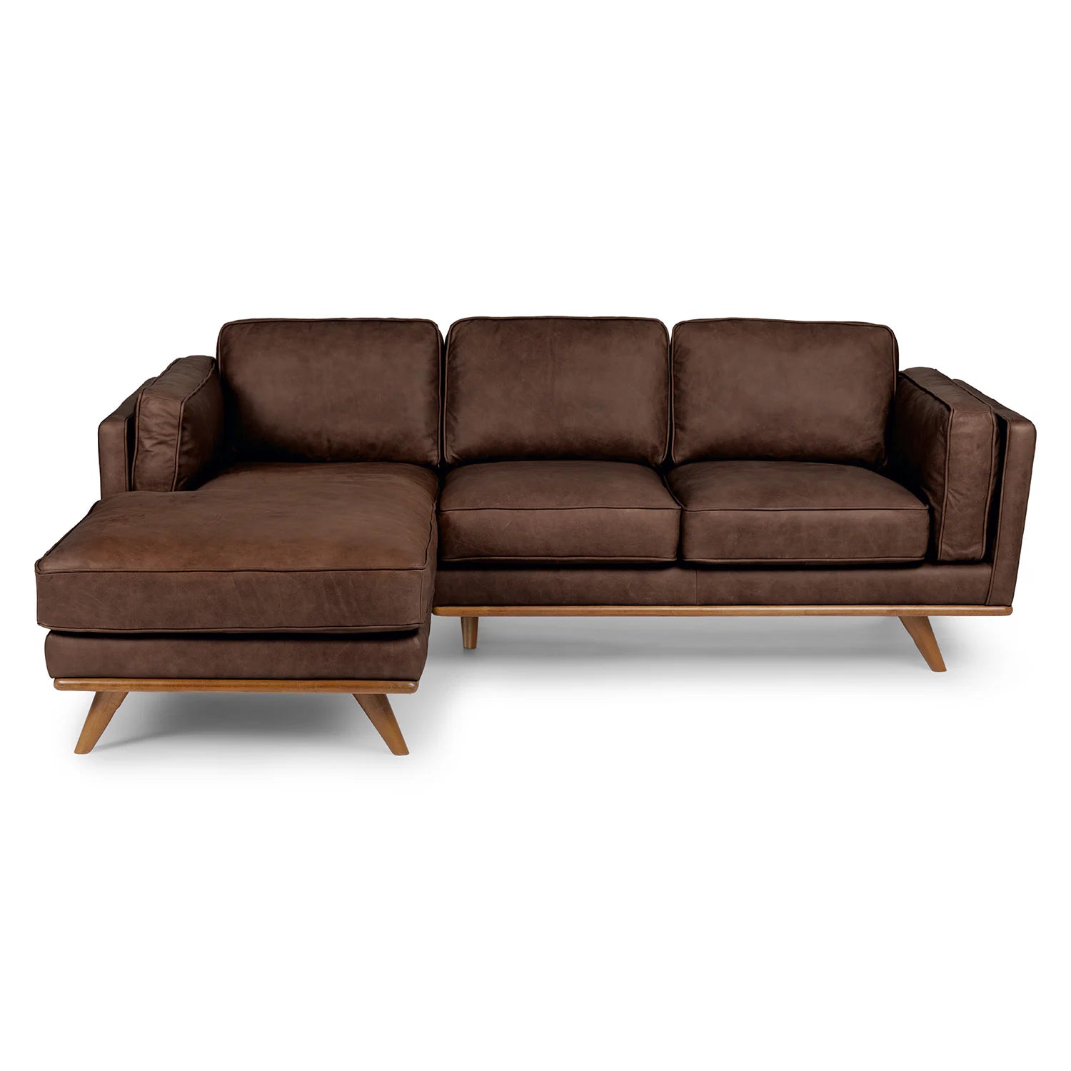 Lumo Sofa |  L Shaped Sectional (7.5 feet) Genuine Leather