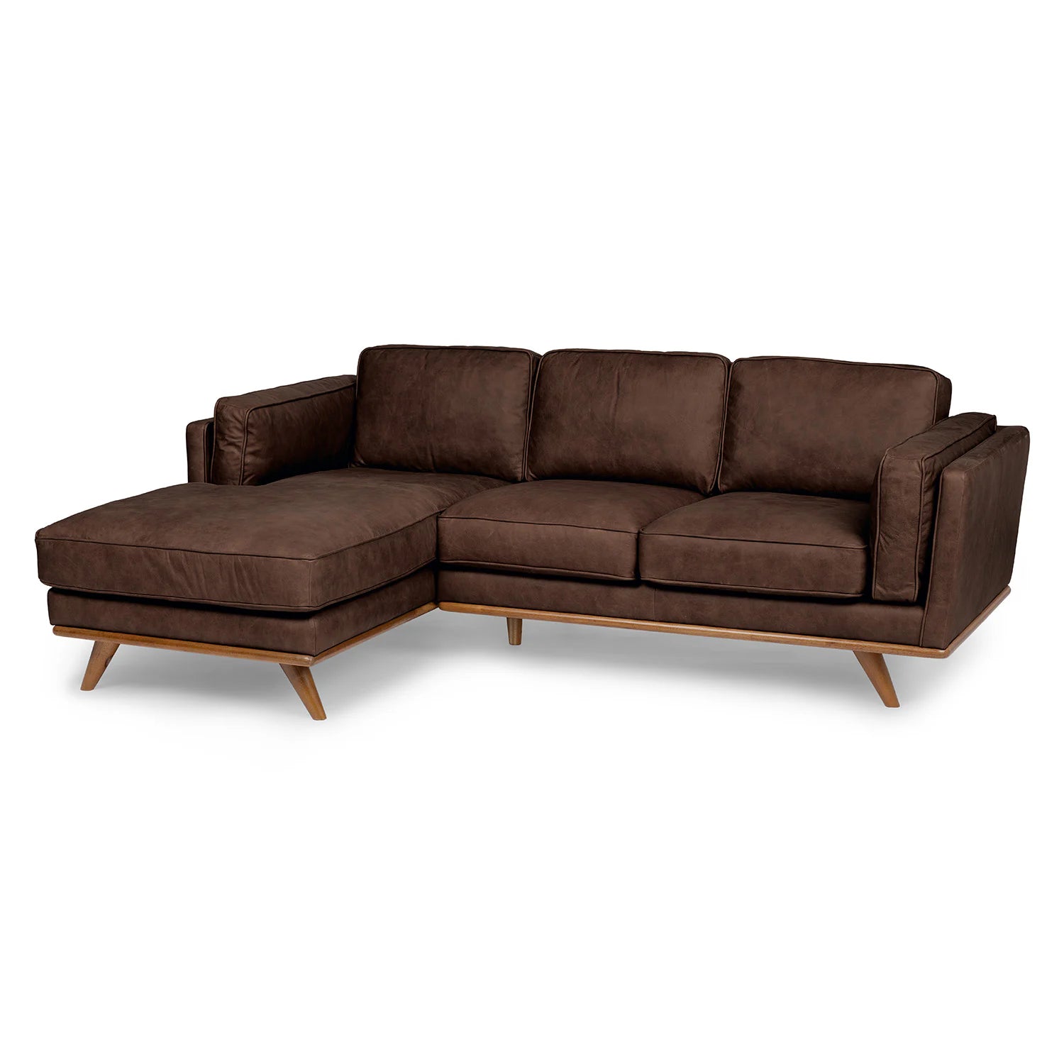 Lumo Sofa |  L Shaped Sectional (7.5 feet) Genuine Leather