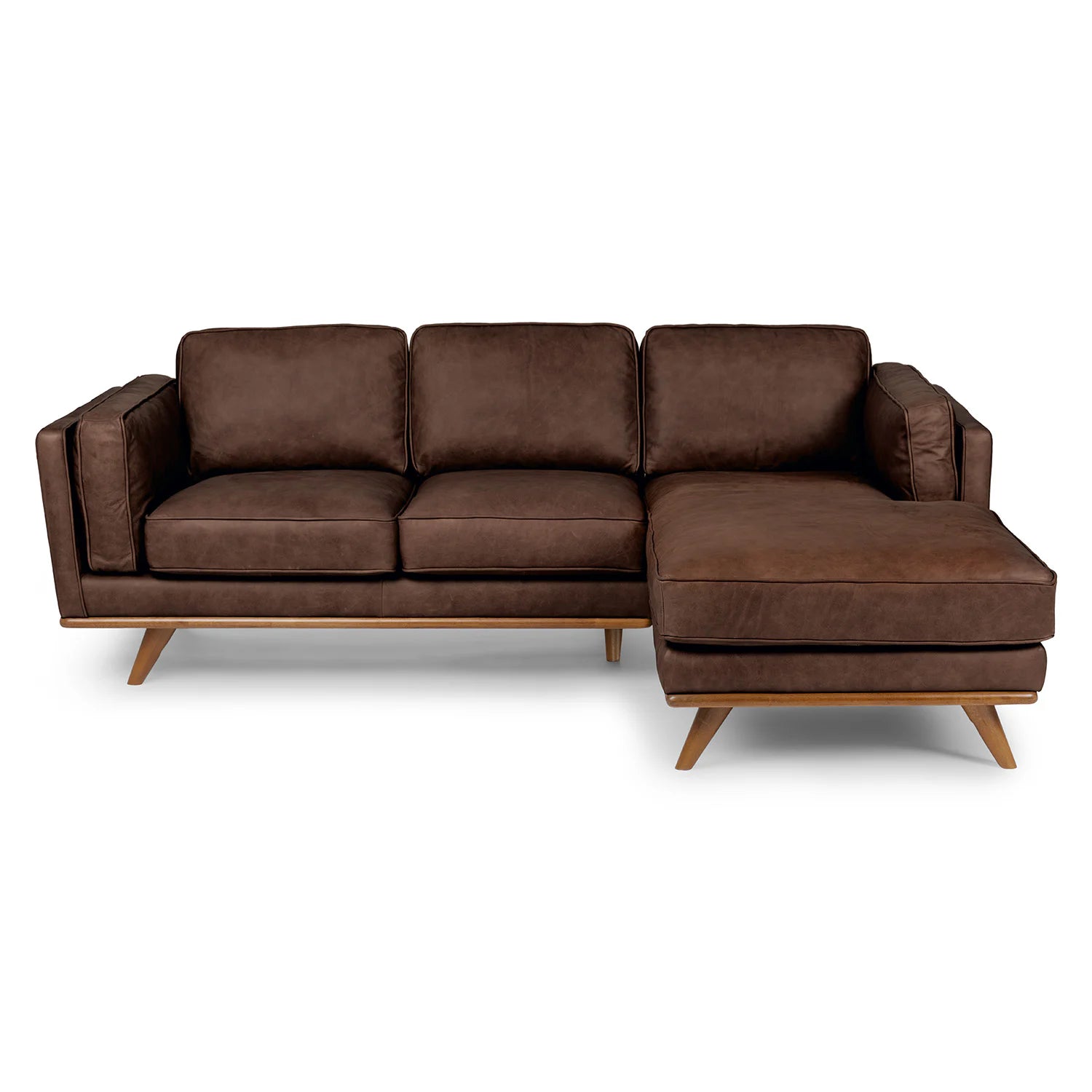 Lumo Sofa |  L Shaped Sectional (7.5 feet) Genuine Leather