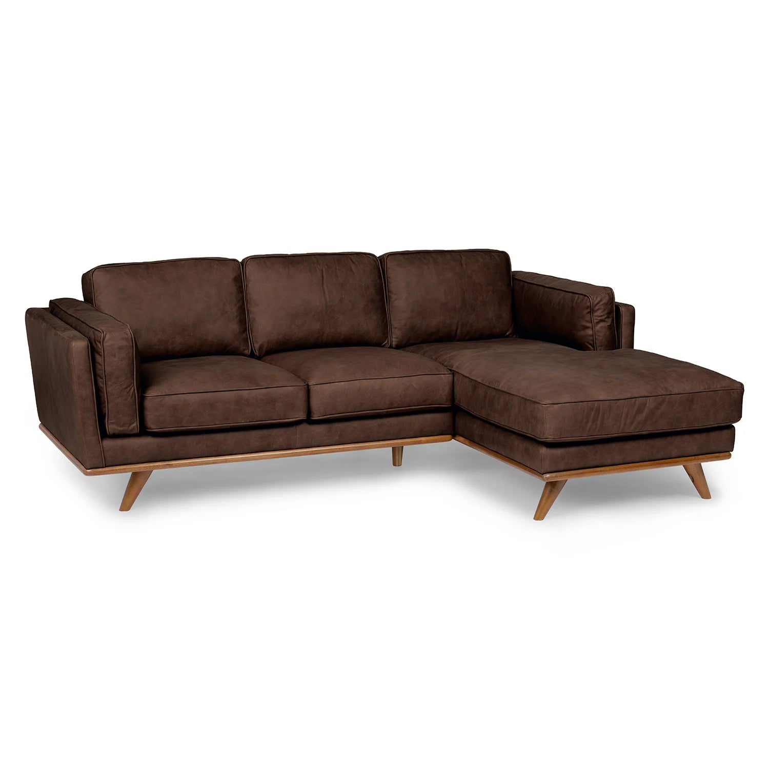 Lumo Sofa |  L Shaped Sectional (7.5 feet) Genuine Leather