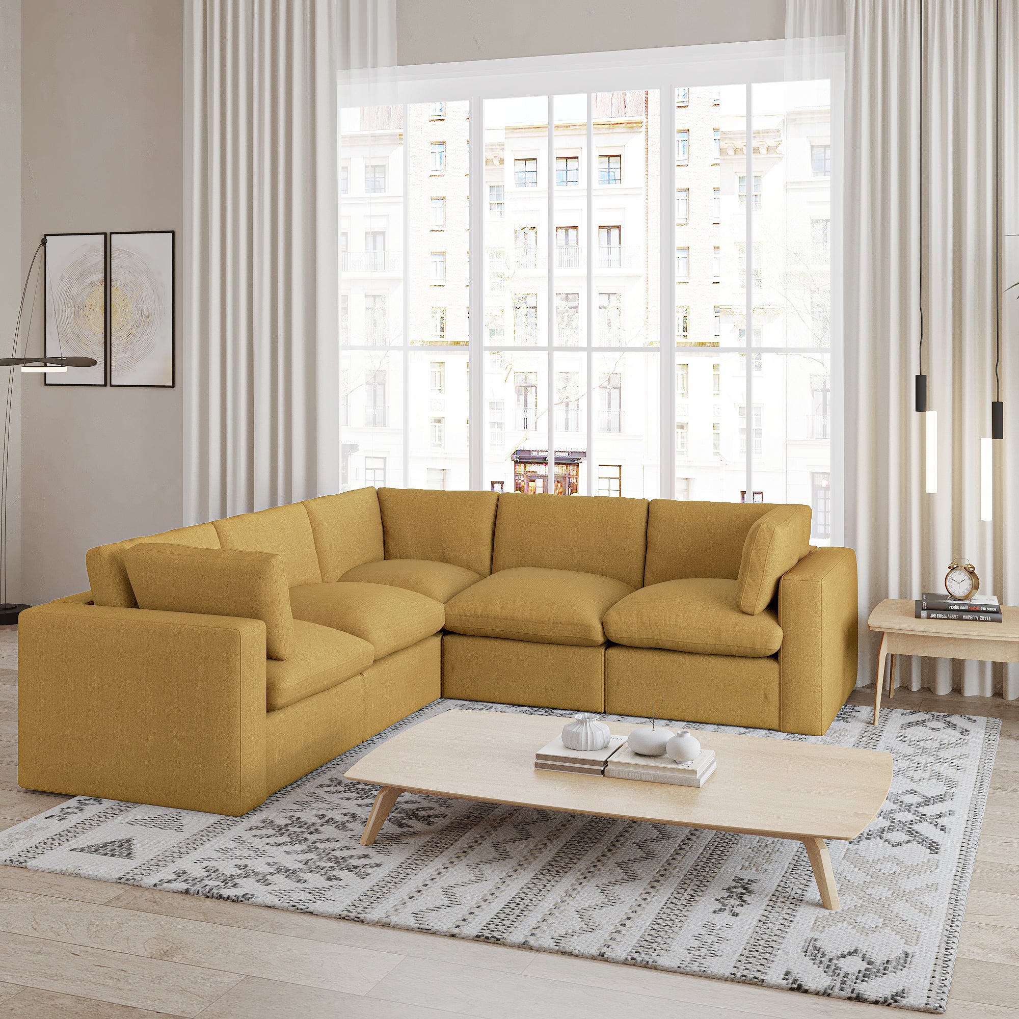 Node Sofa | 5 Seater Corner Sofa (8x8 feet)