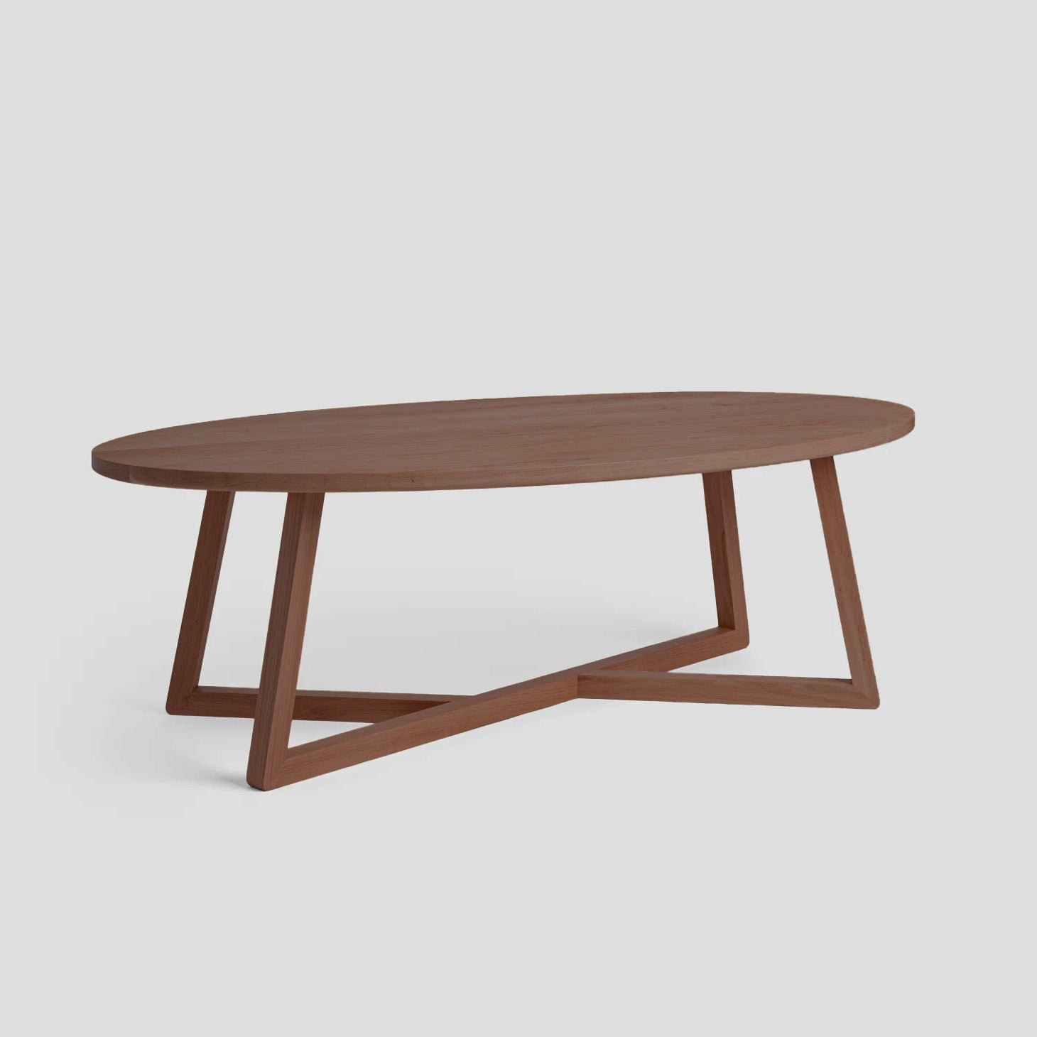 Ellipse Coffee Table - Solid Walnut/Teak/Oak Wood