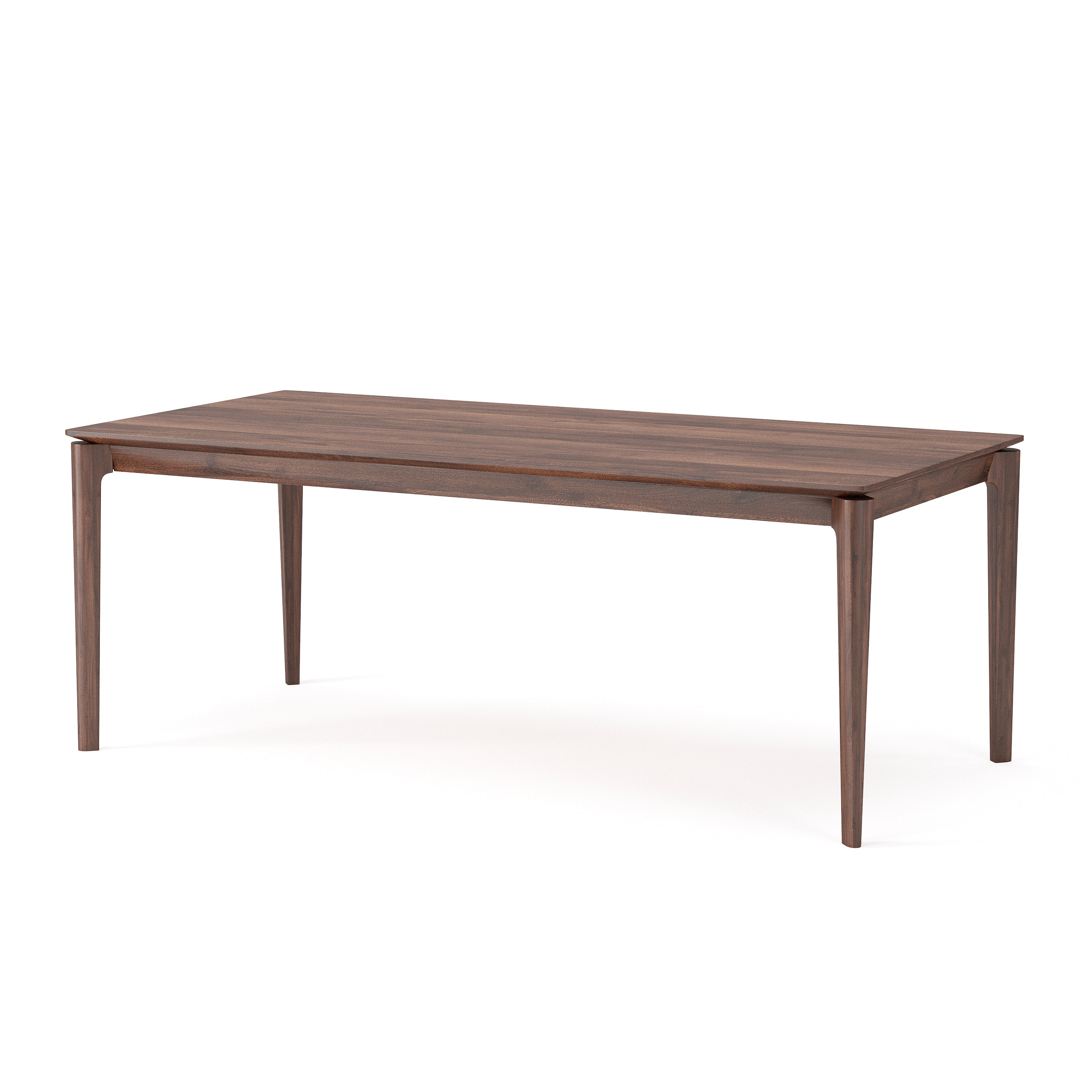 Elan Dining Table (6.5 feet) - Solid Teak/Walnut/Oak Wood