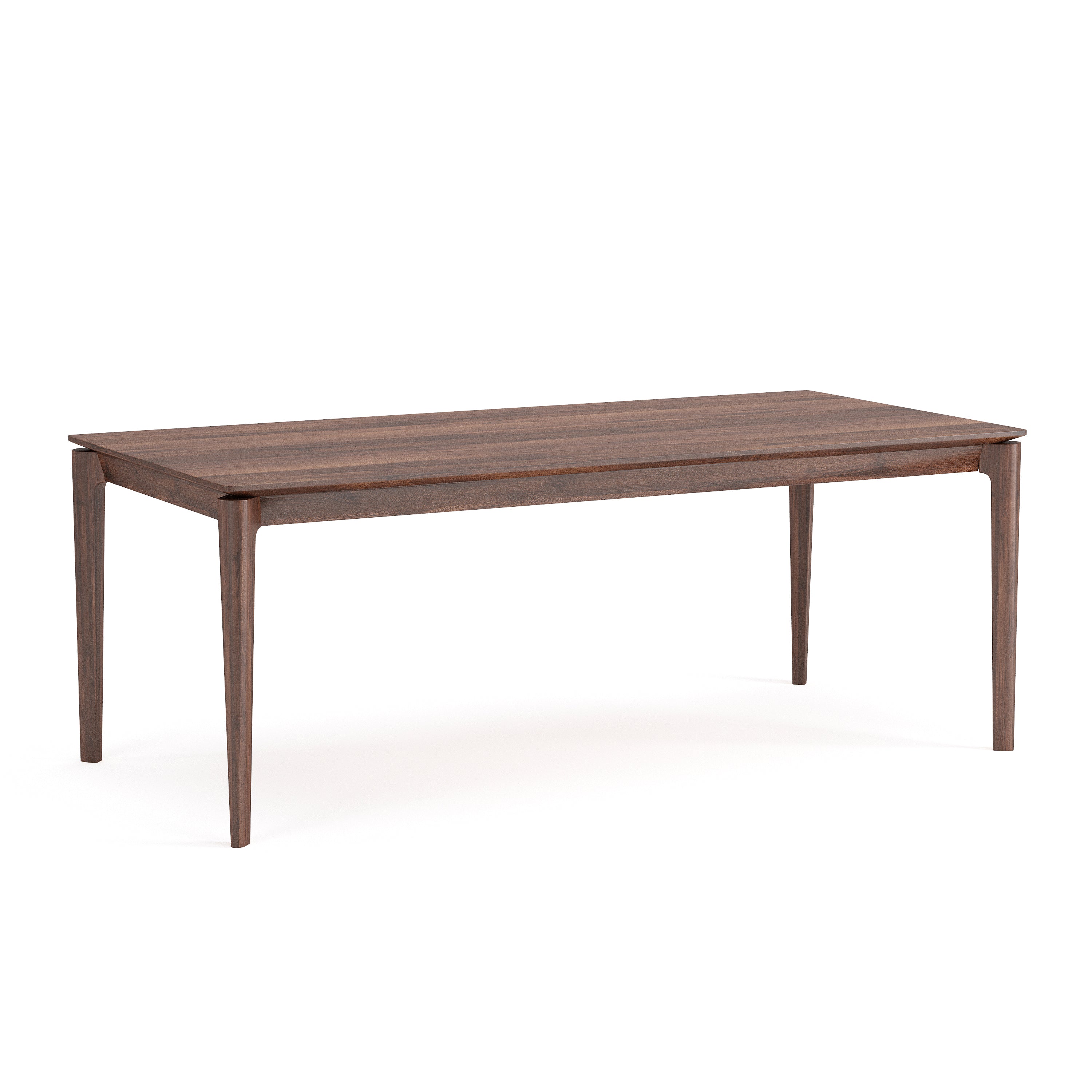 Elan Dining Table (6.5 feet) - Solid Teak/Walnut/Oak Wood