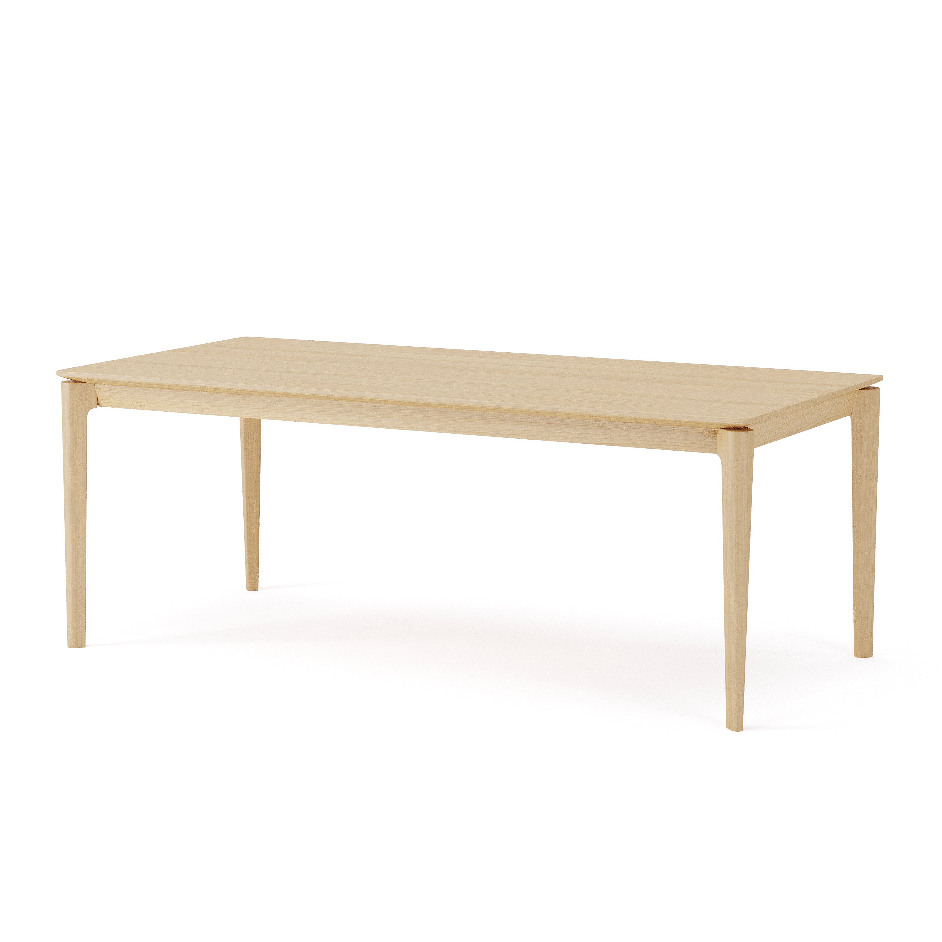 Elan Dining Table (6.5 feet) - Solid Teak/Walnut/Oak Wood