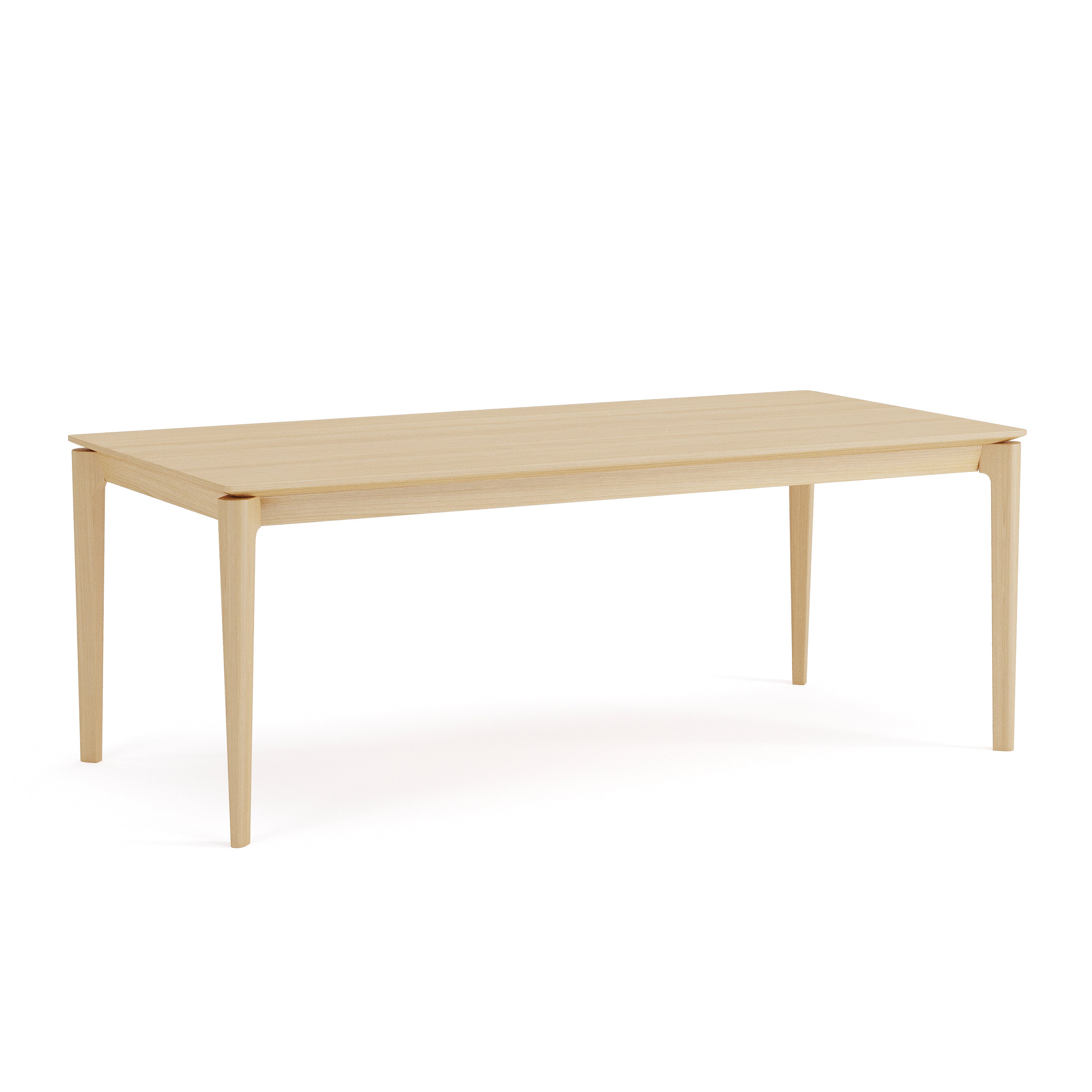 Elan Dining Table (6.5 feet) - Solid Teak/Walnut/Oak Wood