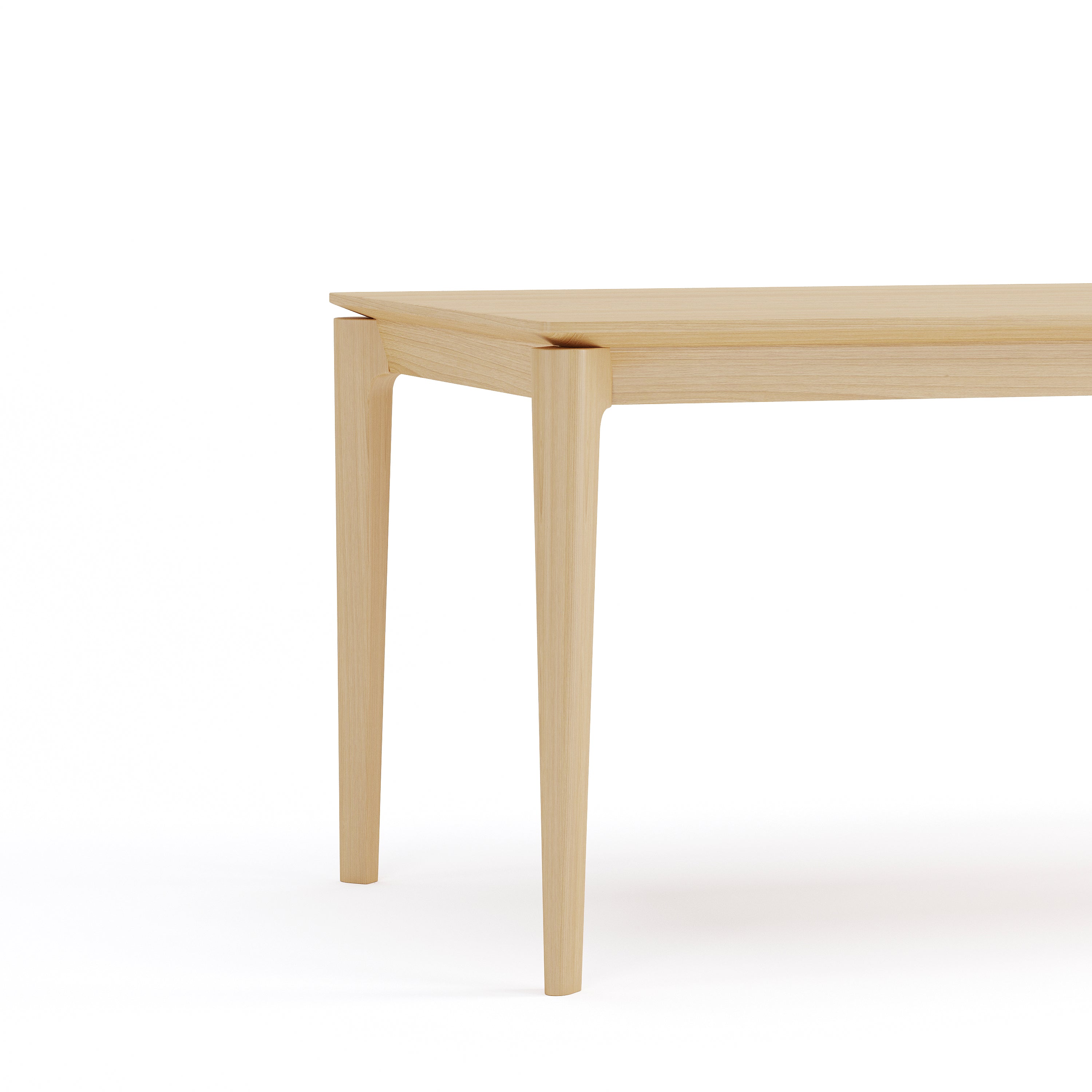 Elan Dining Table (6 feet) - Solid Teak/Walnut/Oak Wood