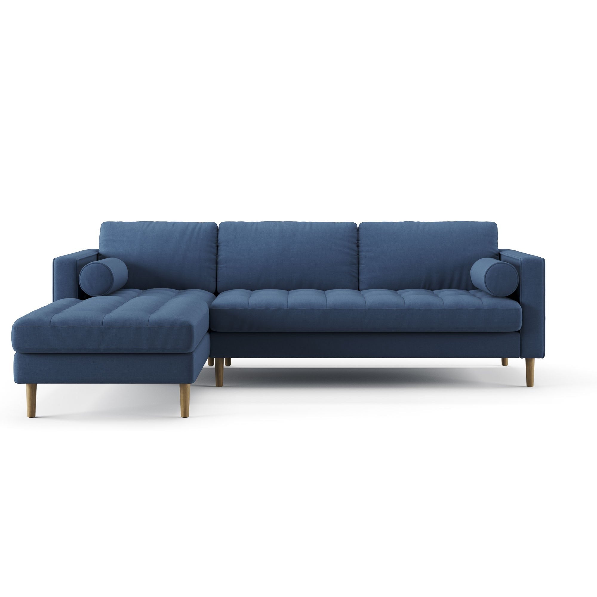 cyan-blue right-sectional