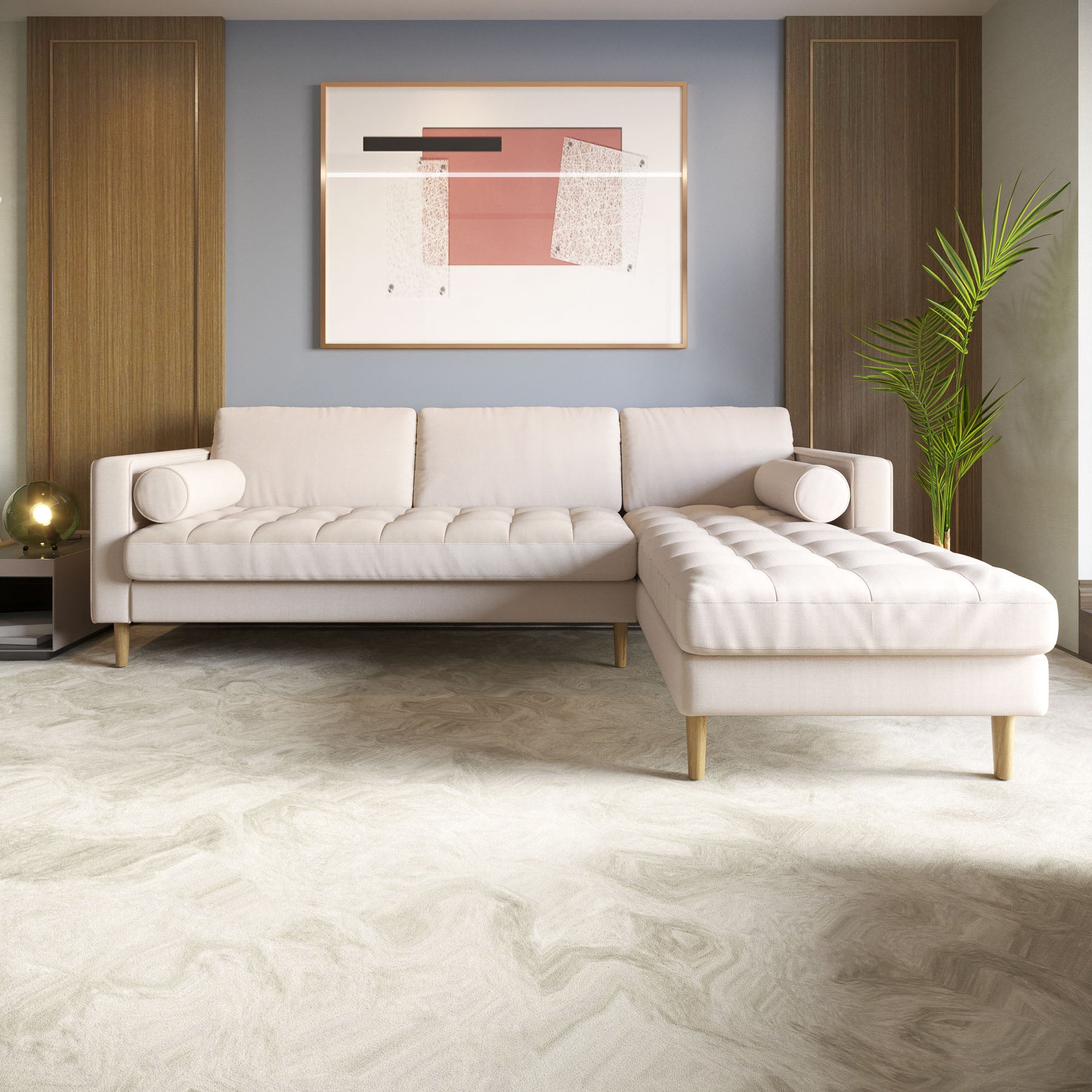 ivory left-sectional
